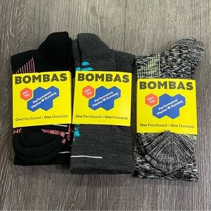 Bombas- NEW Men’s performance merino running socks- size Large
